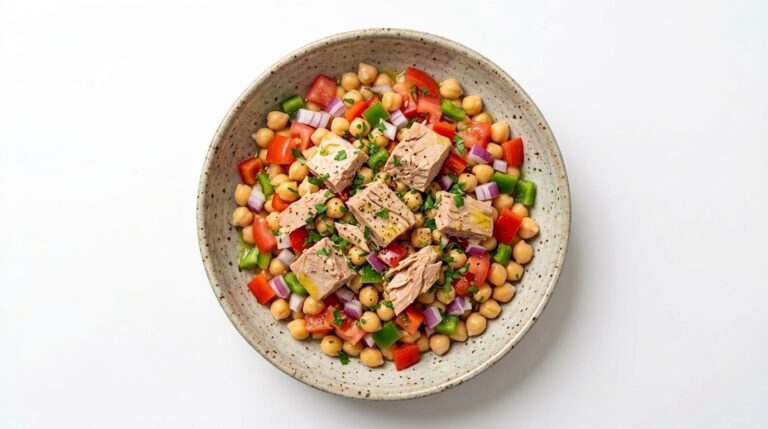 Ensalada de garbanzos con bonito