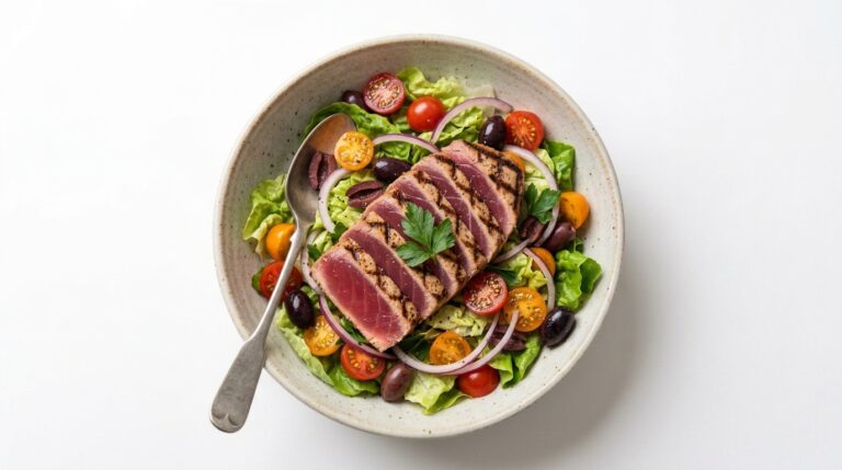 Ensalada mediterránea con atún